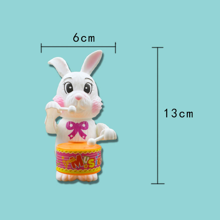 Cartoon Rabbit Drumming Wind-up Toy